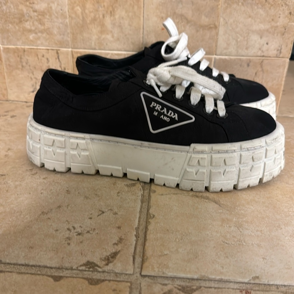 Prada double wheel sneakers
